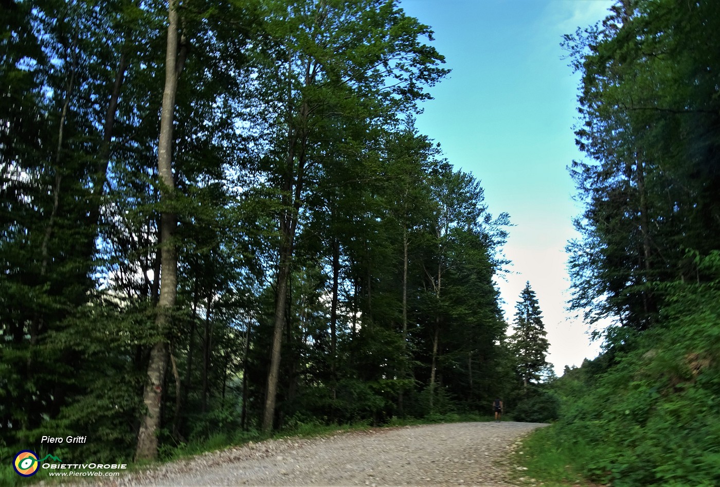 93 Dopo stradetta breve tratto  sulla strada-pista di sci e rientriamo al punto di partenza.JPG